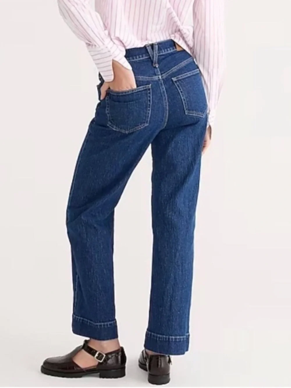 J. Crew Slim Wide Leg Jeans Brick Lane Size 27